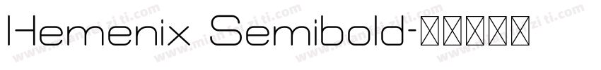 Hemenix Semibold字体转换